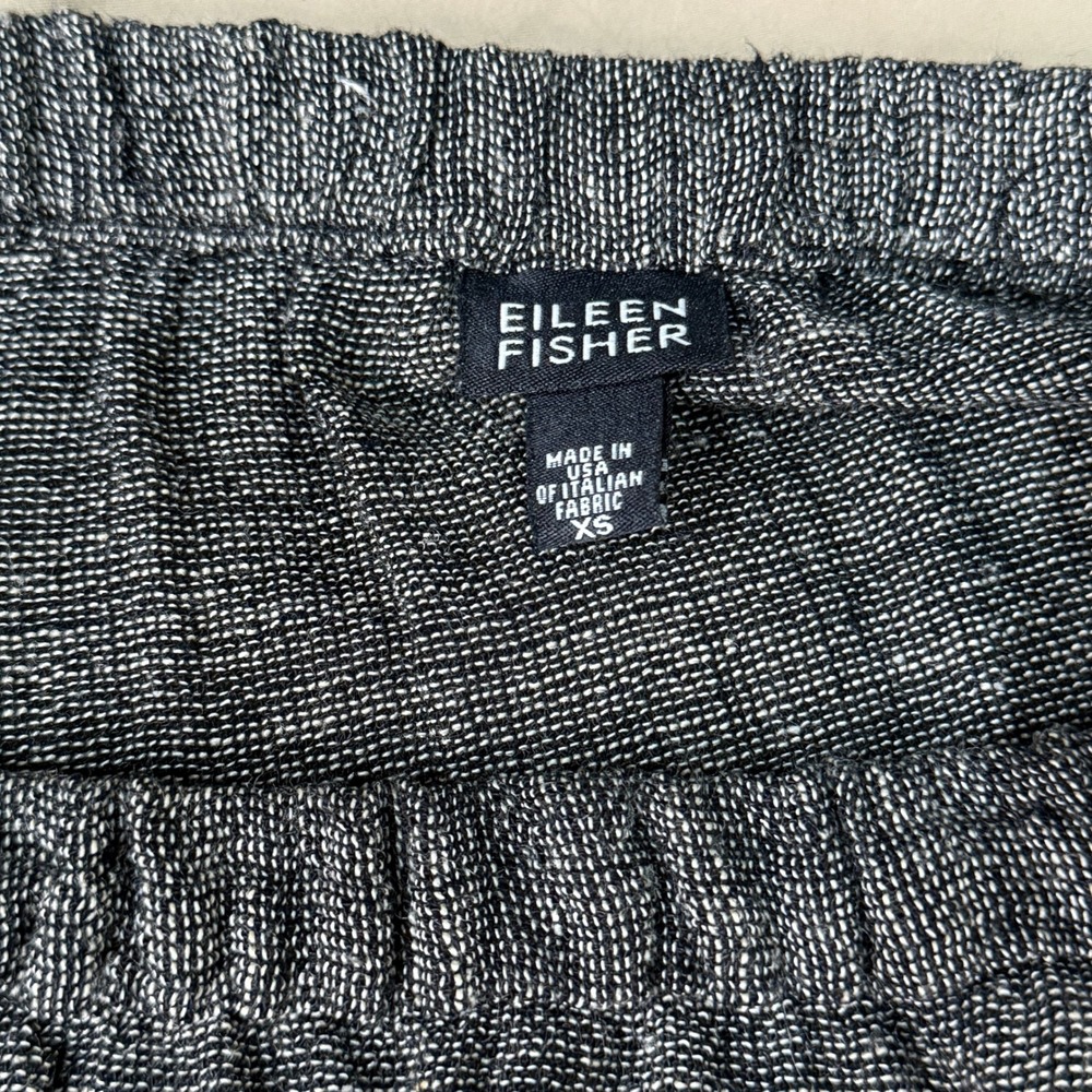 Eileen Fisher Womens Maxi Skirt XS Charcoal Linen Blend Capsule Classic Casual - Picture 3 of 8